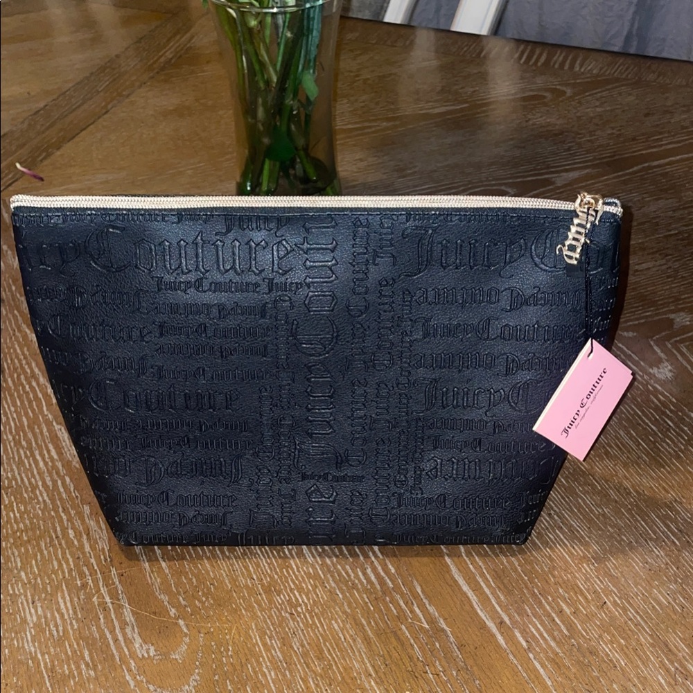 Juicy Couture Textured Black Clutch